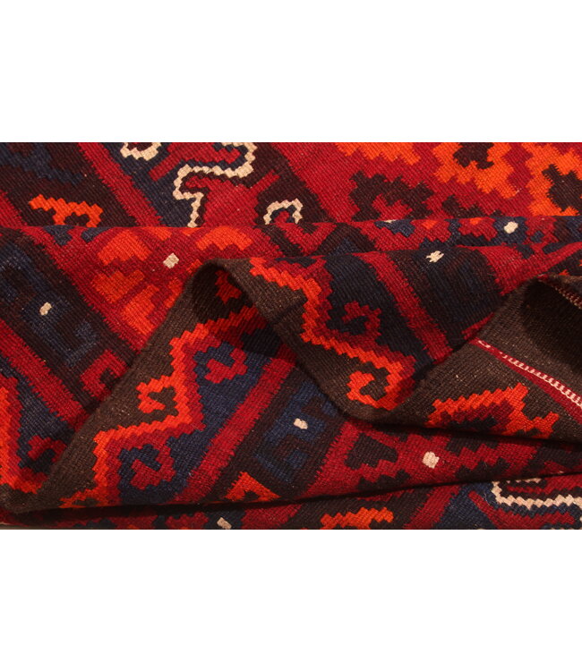 Maimana Hand Woven Afghan Wool Kilim Area Rug 405x247cm