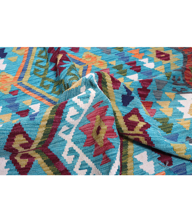 248x179 cm Handgewebter Traditioneller Kelim Teppich Woll