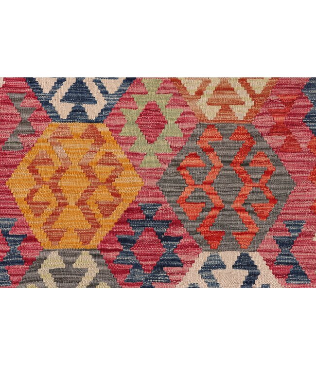 172x125 cm Handwoven Traditional Kelim Area Rug Wool Carpet