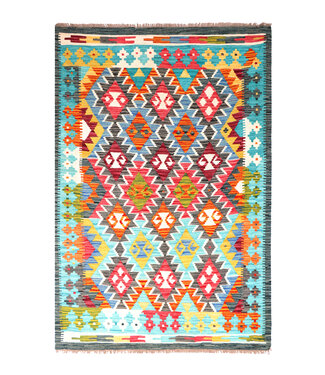 Kelimshop 181x124 cm Handgewebter Traditioneller Kelim Teppich Woll Kelimshop 181x124 cm Handgewebter Traditioneller Kelim Teppich Woll