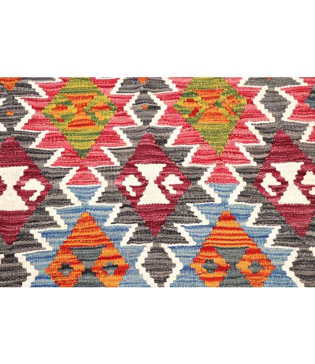 181x124 cm Handgewebter Traditioneller Kelim Teppich Woll