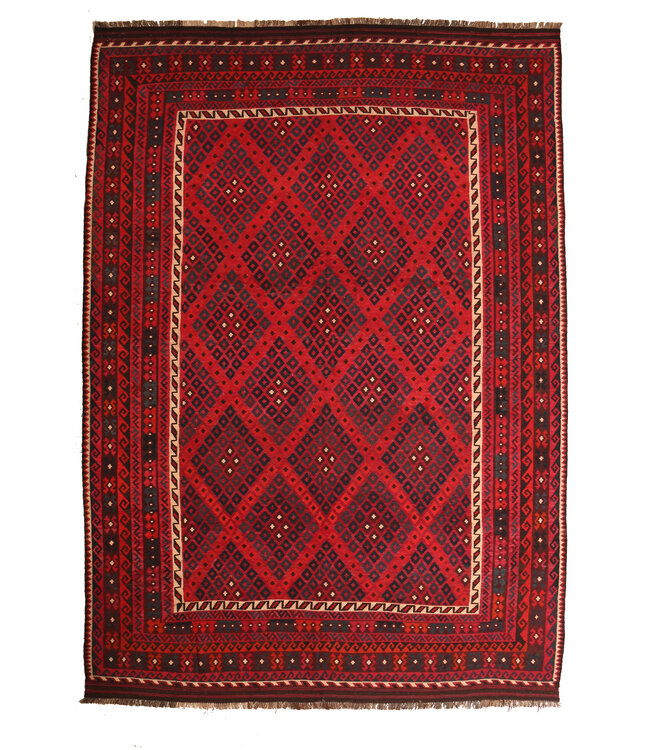 424x284cm  Old style vintage kelim Handwoven Kilim carpet Maimana