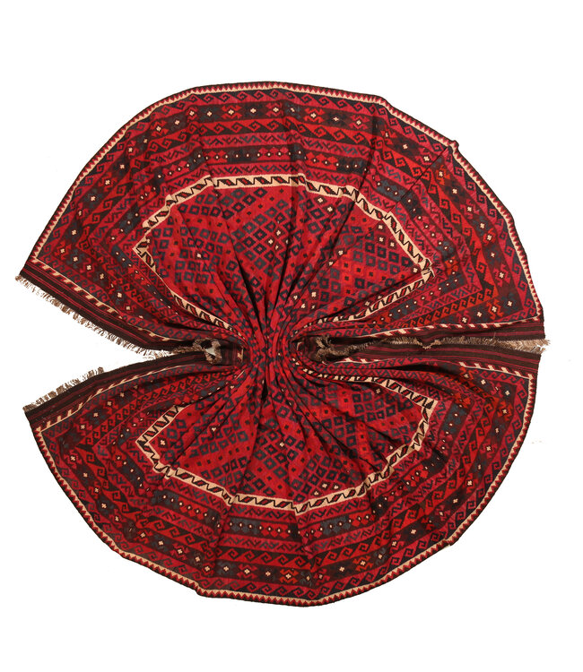 424x284cm  Vintage-Kelim im alten Stil Handgewebter Kelim-Teppich Maimana