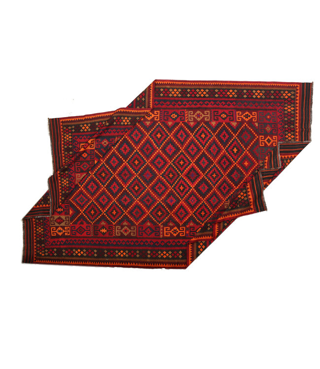 480x310 cm  Vintage-Kelim im alten Stil Handgewebter Kelim-Teppich Maimana