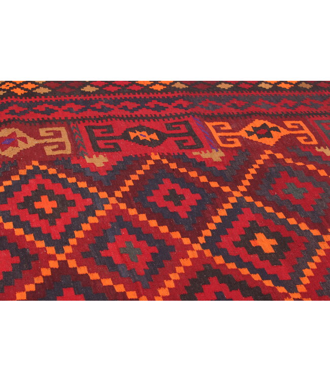 480x310 cm  Vintage-Kelim im alten Stil Handgewebter Kelim-Teppich Maimana