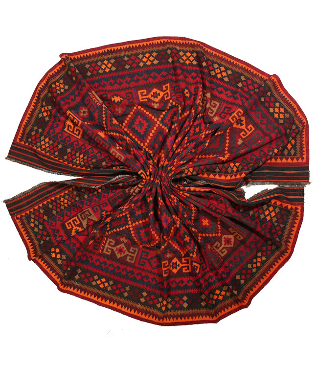 480x310 cm  Vintage-Kelim im alten Stil Handgewebter Kelim-Teppich Maimana