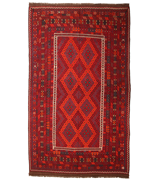 468x258 cm Old style vintage kelim Handwoven Kilim carpet Maimana