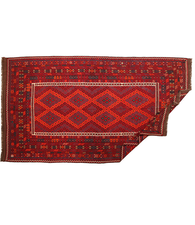 468x258 cm Old style vintage kelim Handwoven Kilim carpet Maimana