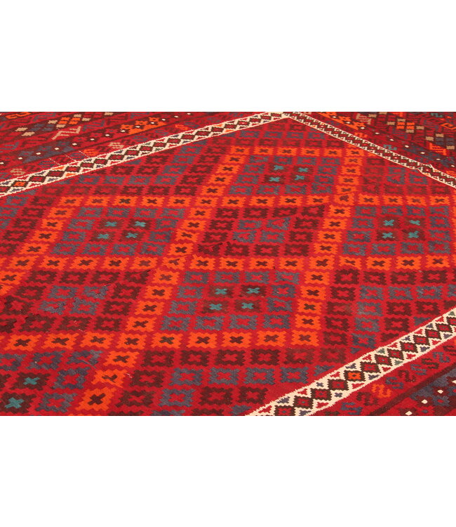 468x258 cm Old style vintage kelim Handwoven Kilim carpet Maimana
