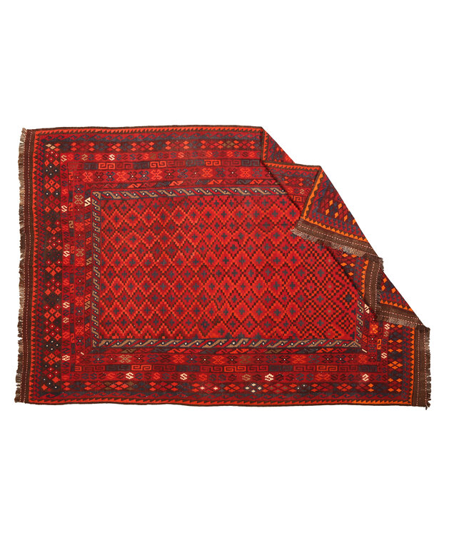 352x242 cm Old style vintage kelim Handwoven Kilim carpet Maimana