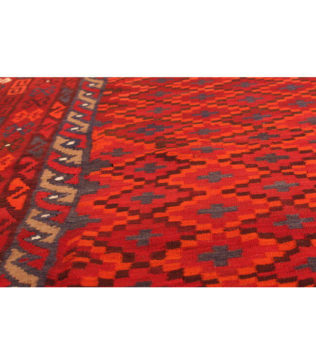 352x242 cm Old style vintage kelim Handwoven Kilim carpet Maimana