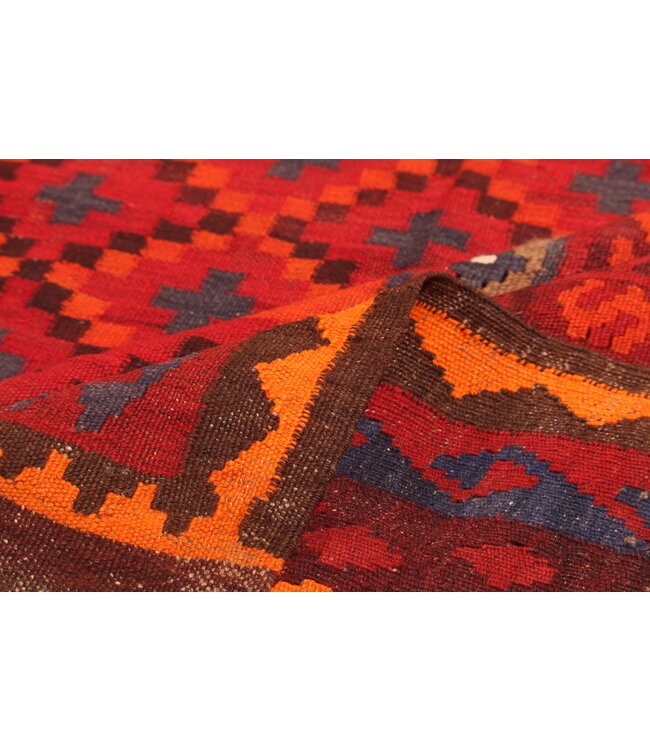 352x242 cm Old style vintage kelim Handwoven Kilim carpet Maimana