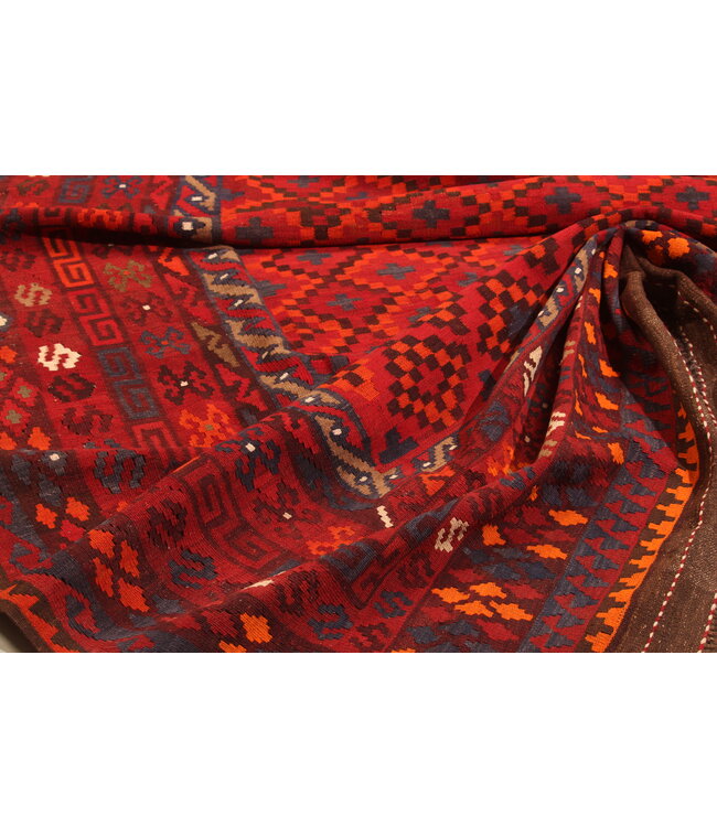 352x242 cm Old style vintage kelim Handwoven Kilim carpet Maimana