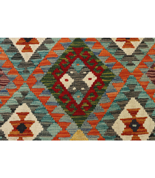 164x127 cm Handgeweven Traditionele Kelim Vloerkleed Wol Tapijt