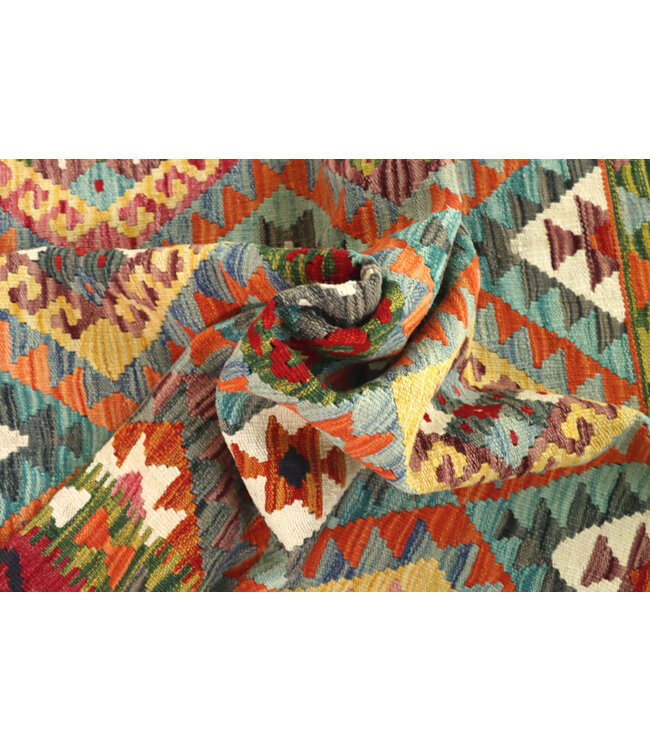 164x127 cm Handwoven Traditional Kelim Area Rug Wool Carpet