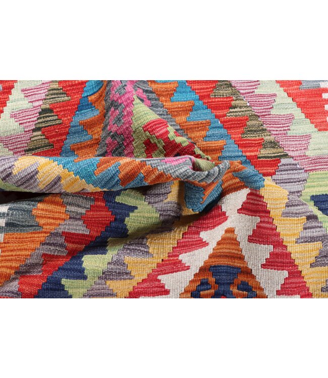 171x124 cm Handgewebter Traditioneller Kelim Teppich Woll