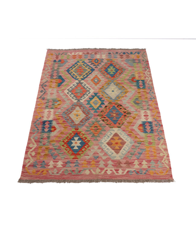 167x120 cm Handwoven Traditional Kelim Area Rug Wool Carpet