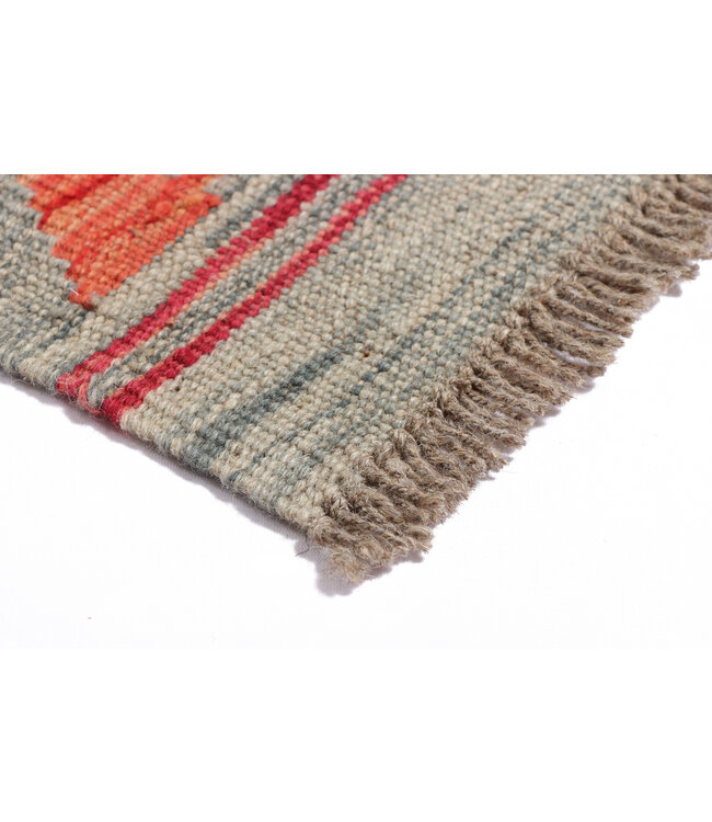 299x78 cm Handgewebter Kelim Läufer  Wollteppich