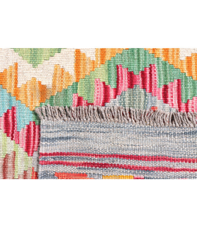 299x78 cm Handgewebter Kelim Läufer  Wollteppich