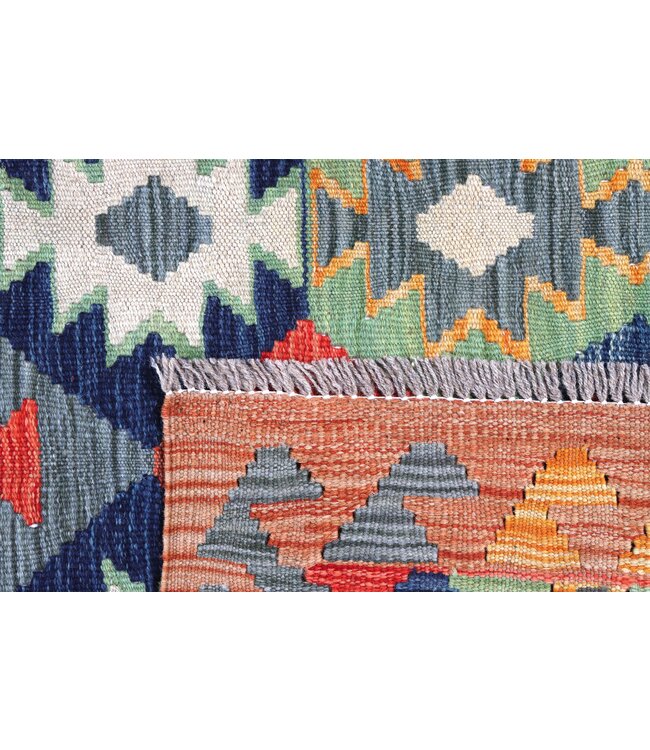 195x78 cm Handwoven Kelim Runner Wool Rug