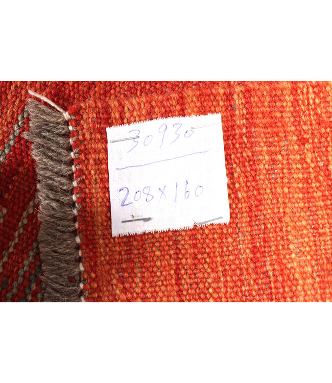 208x160 cm Handgeweven Moderne  Wollen Kelim Tapijt