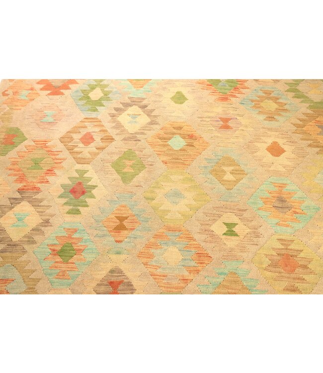 297x191 cm Handwoven Traditional Kelim Area Rug Wool Carpet