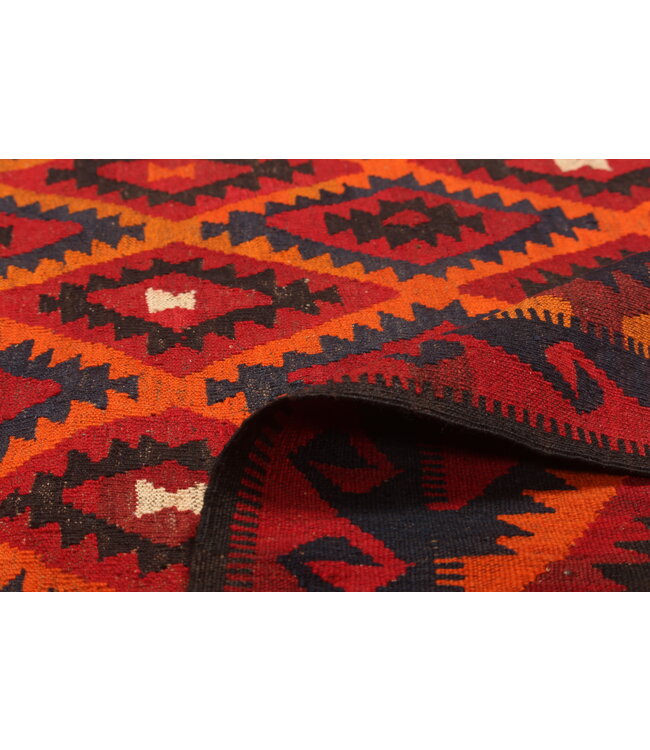 472x125 cm Old style vintage kelim Runner Handwoven Wool Kilim Maimana