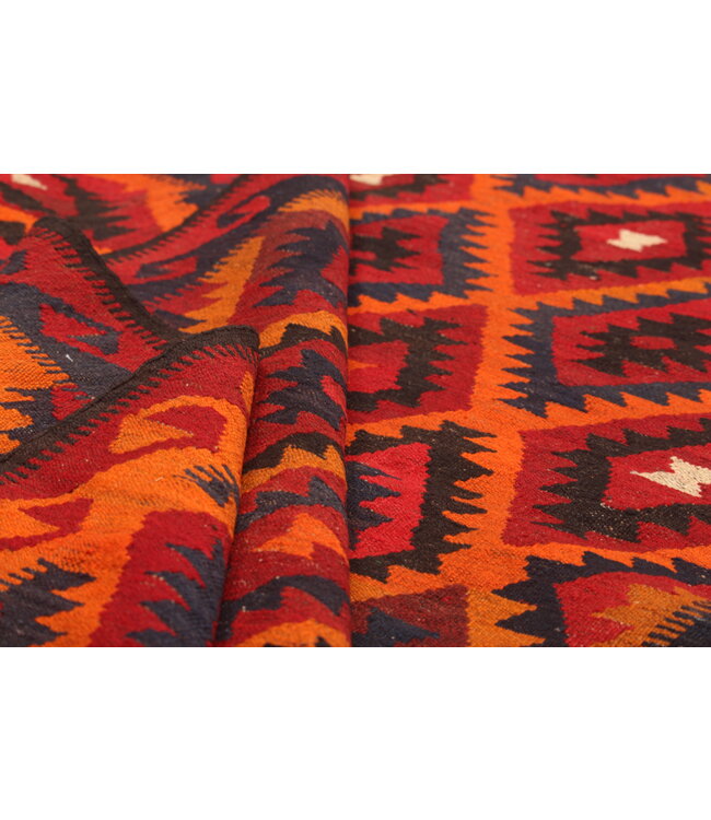 472x125 cm Vintage-Kelim-Läufer handgewebter wool Kelim Maimana