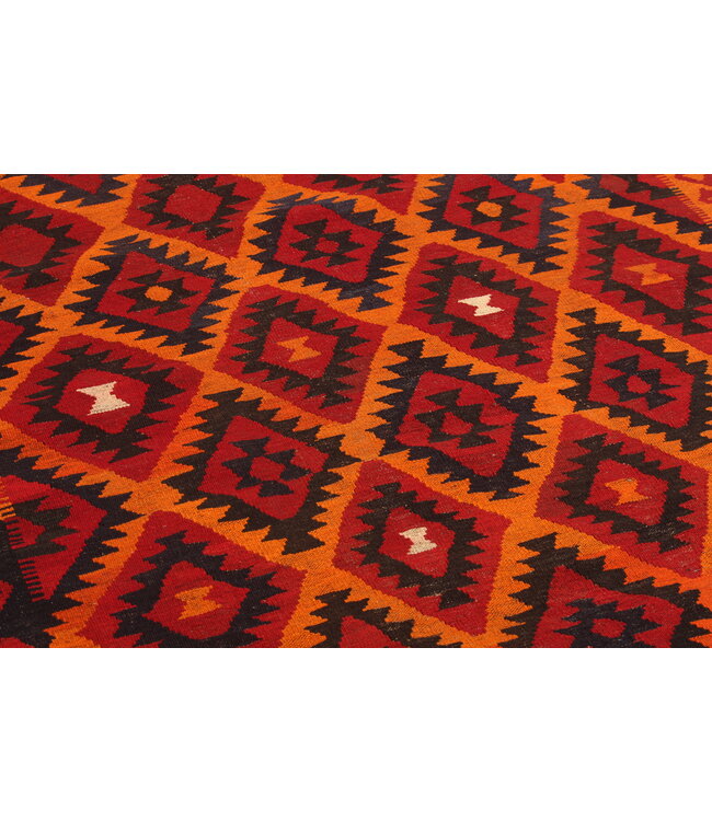 472x125 cm Vintage-Kelim-Läufer handgewebter wool Kelim Maimana