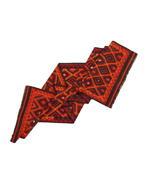 472x125 cm Oude stijl vintage kelim Runner handgeweven woll Kilim Maimana