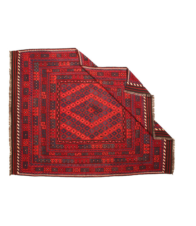 310x245 cm  Vintage-Kelim im alten Stil Handgewebter Kelim-Teppich Maimana