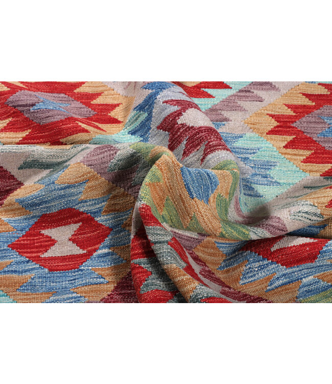 246x169 cm Handwoven Traditional Kelim Area Rug Wool Carpet