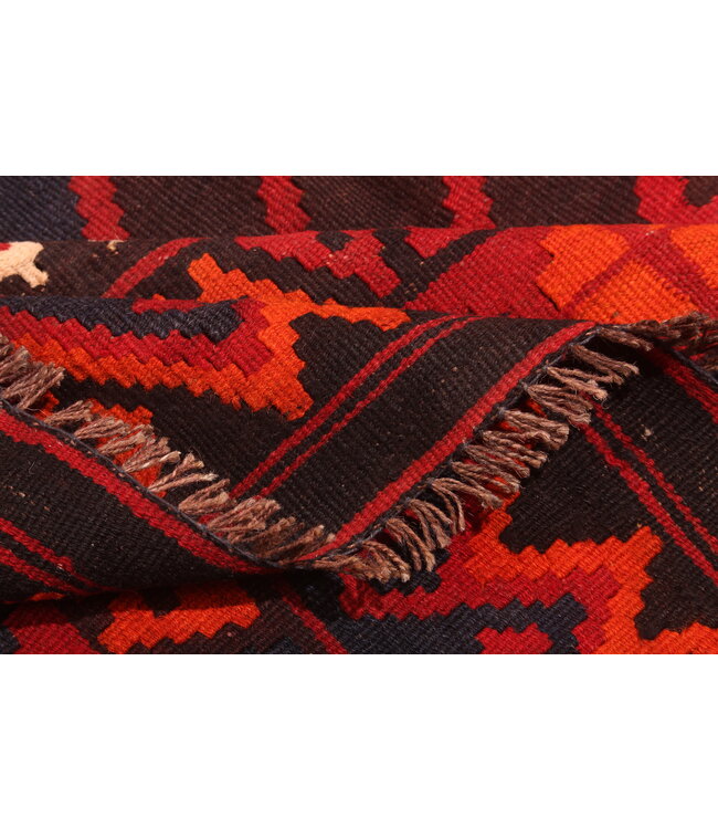 388x250 cm Old style vintage kelim Handwoven Kilim carpet Maimana