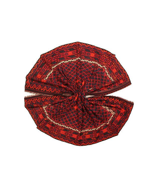 388x250 cm Oude stijl vintage kelim Handgeweven Kelim tapijt Maimana