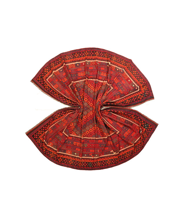 392x296 cm Old style vintage kelim Handwoven Kilim carpet Maimana