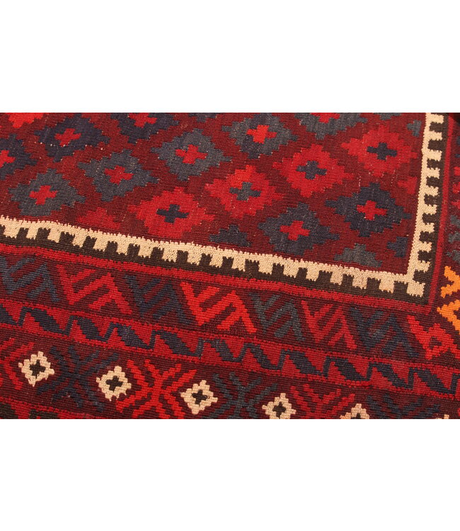 422x275 cm Old style vintage kelim Handwoven Kilim carpet Maimana