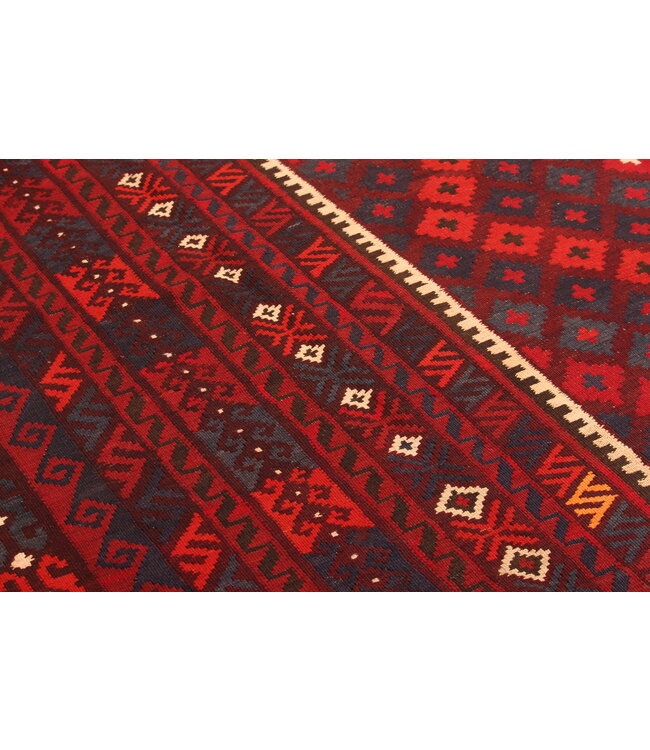 422x275 cm Old style vintage kelim Handwoven Kilim carpet Maimana