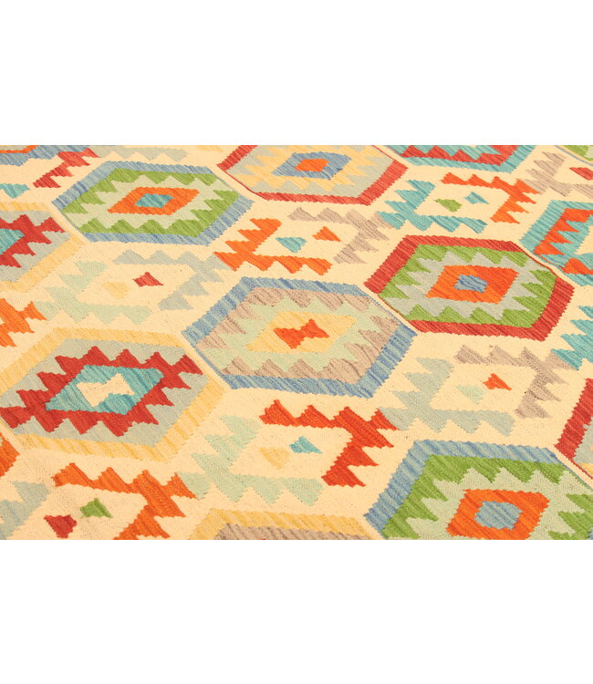 300x197 cm Handgemacht Traditioneel Wolle Kelim Teppich