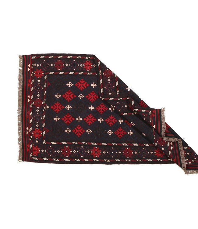 210x118 cm Old style vintage kelim Handwoven Kilim carpet Maimana