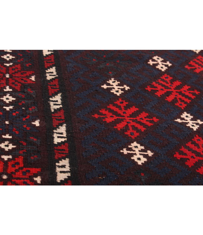 210x118 cm  Vintage-Kelim im alten Stil Handgewebter Kelim-Teppich Maimana