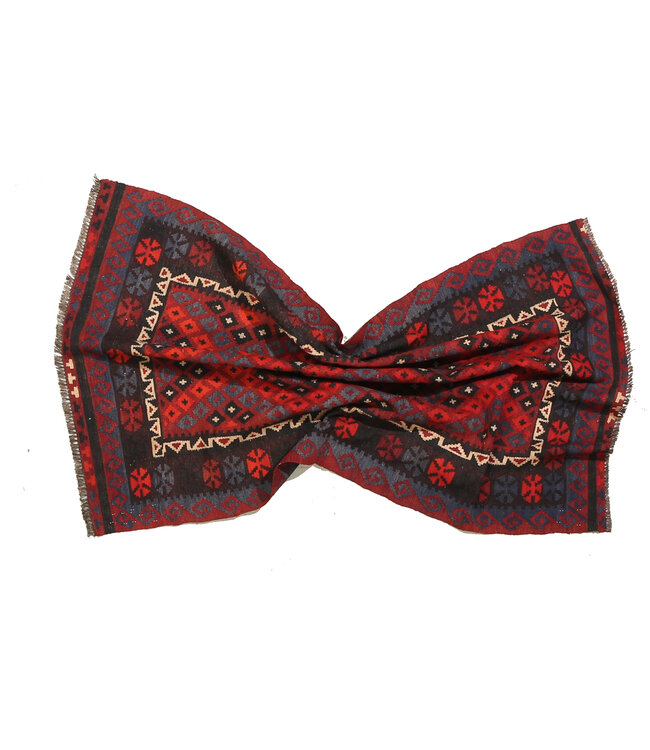 183x119 cm  Vintage-Kelim im alten Stil Handgewebter Kelim-Teppich Maimana