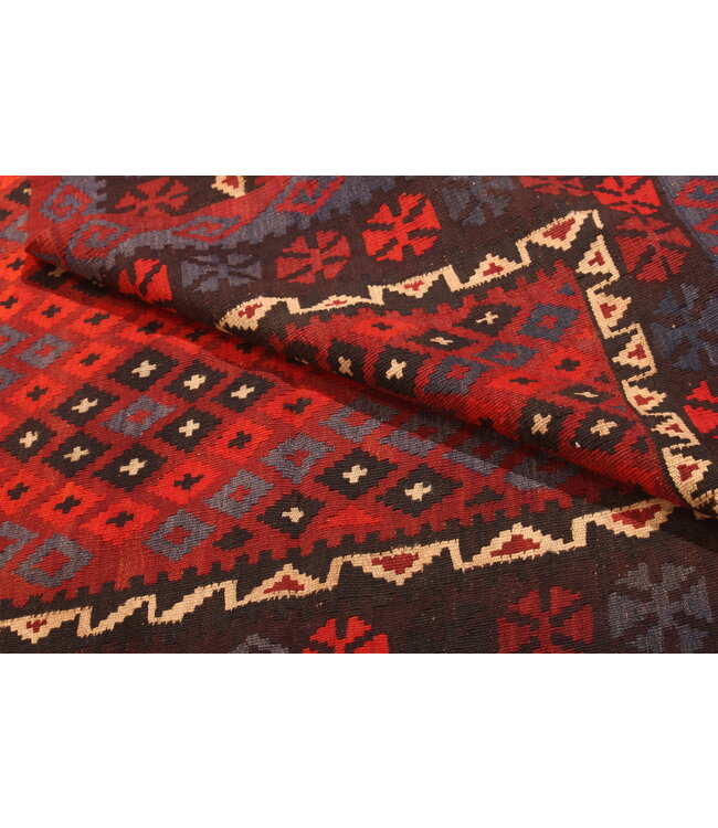183x119 cm Old style vintage kelim Handwoven Kilim carpet Maimana