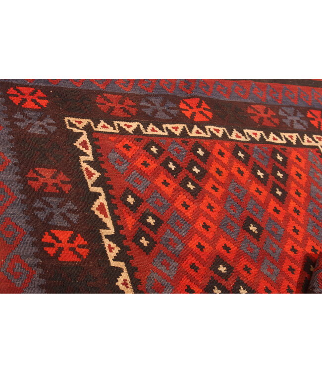 183x119 cm Old style vintage kelim Handwoven Kilim carpet Maimana