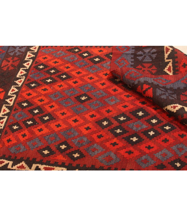 183x119 cm Old style vintage kelim Handwoven Kilim carpet Maimana