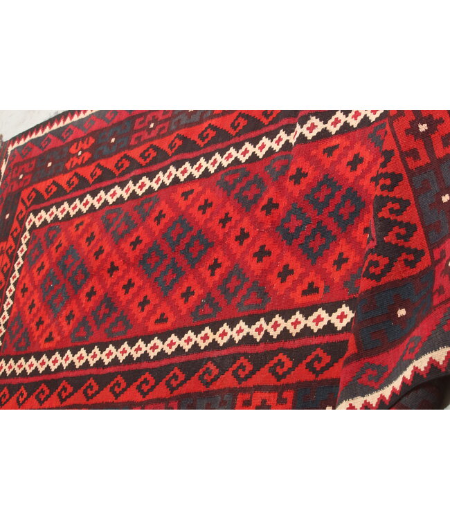 224x95 cm Old style vintage kelim Runner Handwoven Wool Kilim Maimana