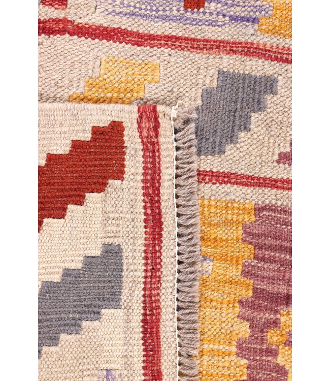 192x63 cm Handwoven Kelim Runner Wool Rug