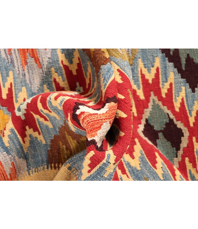 302x83 cm Handwoven Kelim Runner Wool Rug