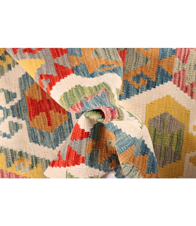 197x67 cm Handwoven Kelim Runner Wool Rug