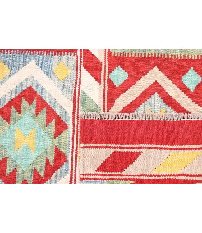 202x80 cm Handwoven Kelim Runner Wool Rug