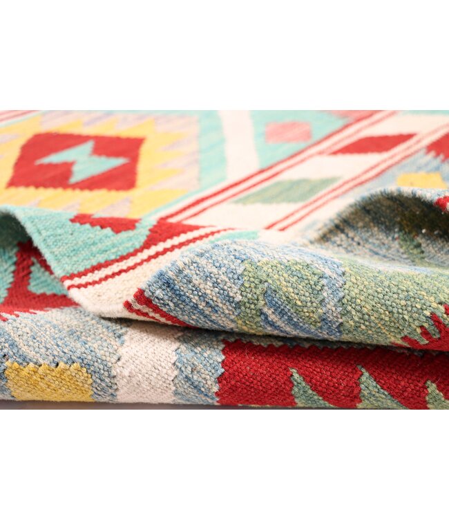 202x80 cm Handwoven Kelim Runner Wool Rug